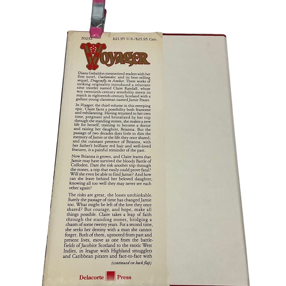 Voyager - Outlander Series #3 by Diana Gabaldon 1st / 1st Hardcover - Picture 3 of 13